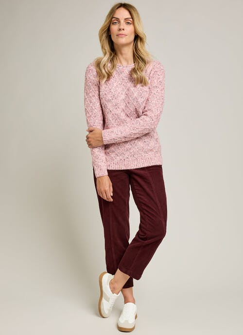 Straight Leg Pull On Cord Trouser 