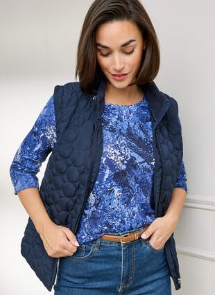 Warm Touch Jersey Print Top