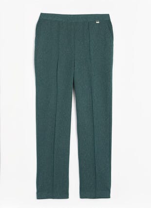 Comfort Fit Woven Herringbone Trousers
