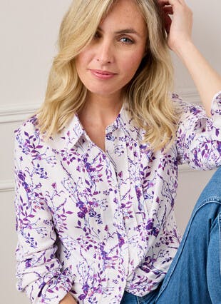 Easy Care Pintuck Blouse