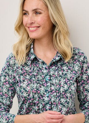 Easy Care Warm Touch Print Blouse
