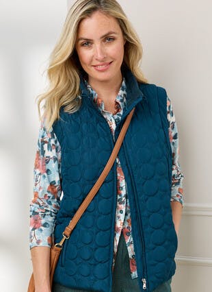 Fleece Lined Quilted Gilet