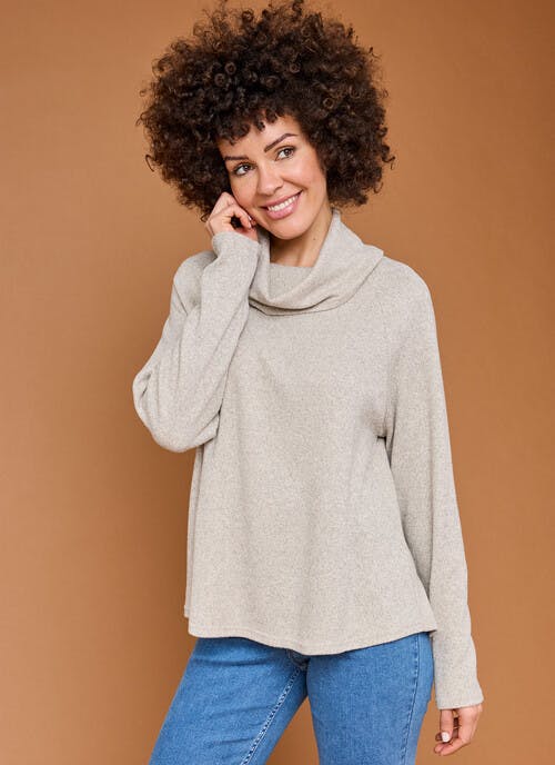 Cowl Neck Jersey Top 