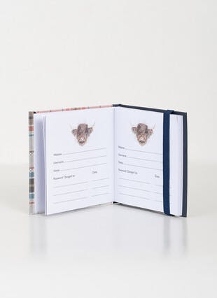 Highland Cow Password Book