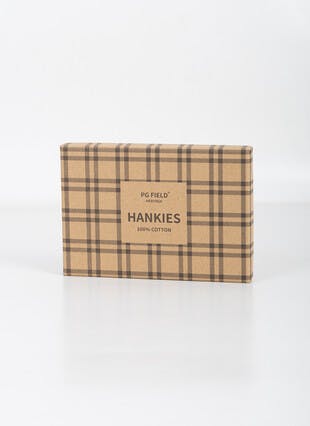 3Pk Embroidered Stag Hankies In Gift Box