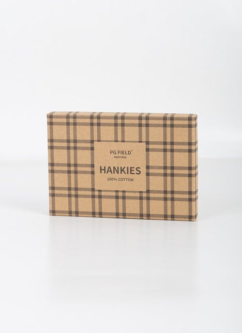 3Pk Embroidered Stag Hankies In Gift Box