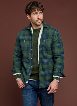 Pure Cotton Outer Long Sleeve Checked Shirt
