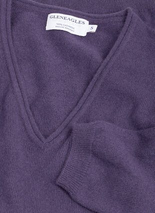 Pure Cashmere Classic V Neck Jumper