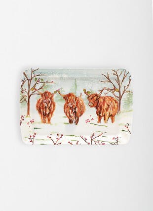Highland Cow Sm Tray