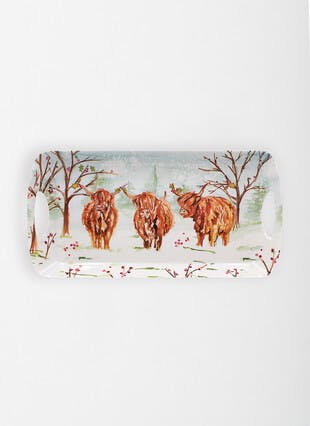 Highland Cow Med Tray