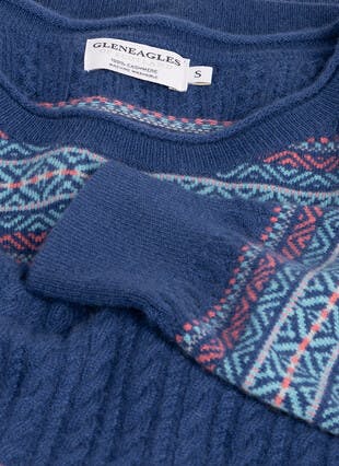 Cashmere Cable Fairisle Jumper