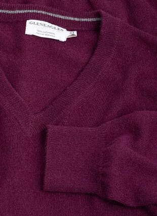 Pure Cashmere V Neck Jumper