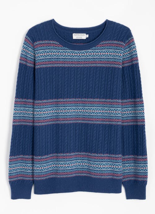 Cashmere Cable Fairisle Jumper