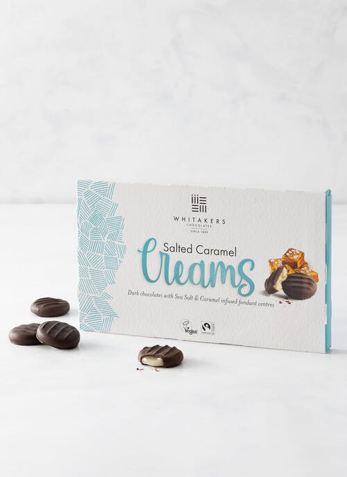 Dark Chocolate Salted Caramel Fondant Creams 150G