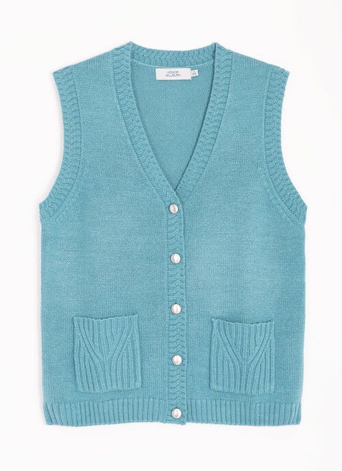 Cable Edge V-Neck Waistcoat