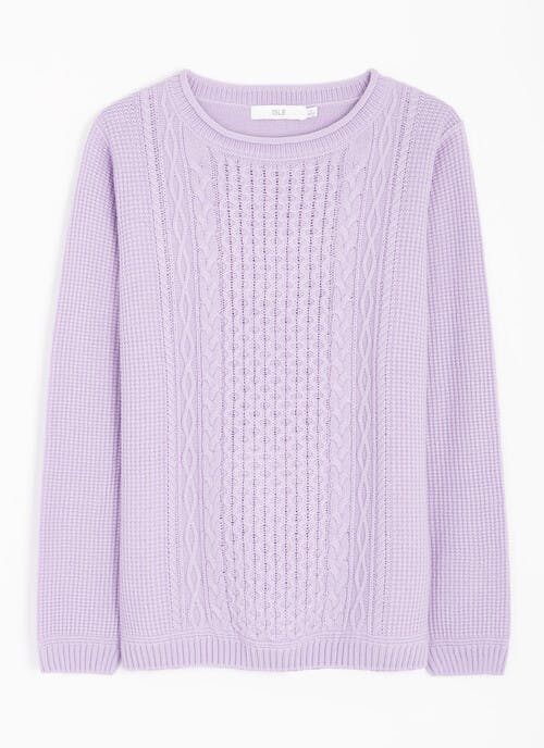 Textured Crew Neck Jumper
