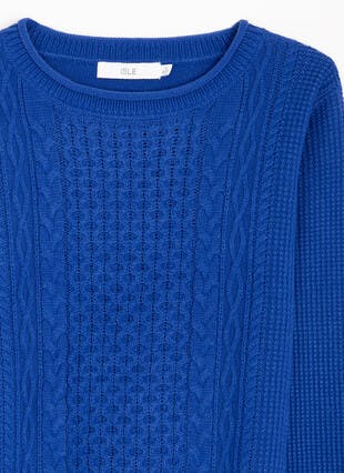 Textured Crew Neck Jumper