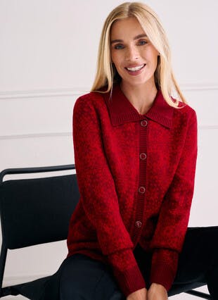 Fairisle Collared Cardigan