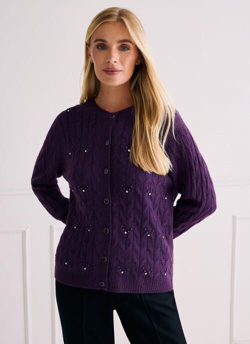 Soft Touch Embellished Cardigan
