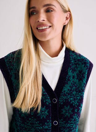 Fairisle Chenille Waistcoat