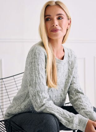 Soft Touch Embellished Jumper