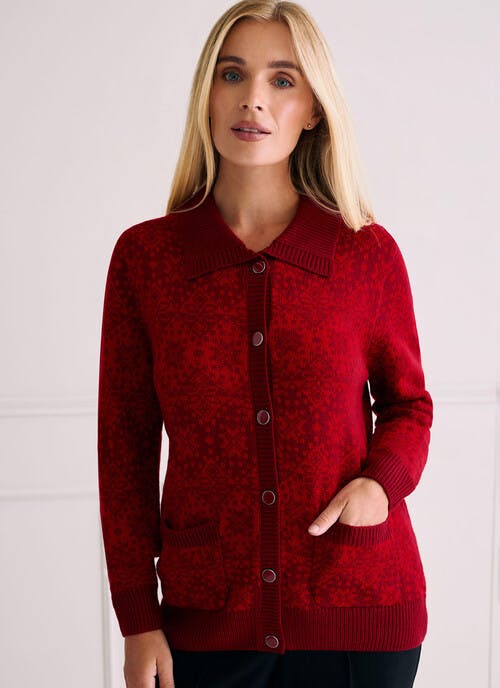 Fairisle Collared Cardigan