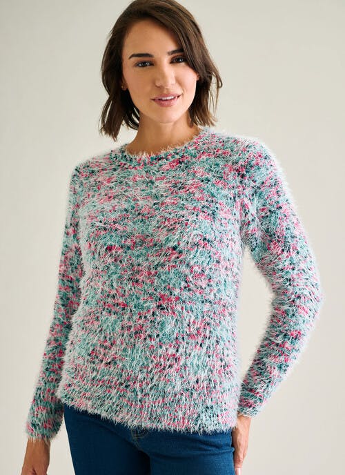 Bobble Knit Crew Neck Jumper