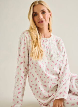Cosy Fleece Printed Nightdress