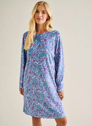 Velour Printed Nightdress