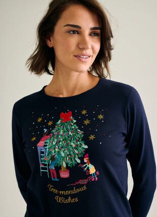 Pure Cotton Tree-mendous Christmas Top