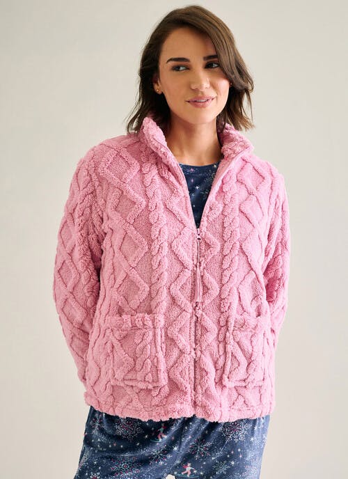 Cosy Fleece Cable Jacket