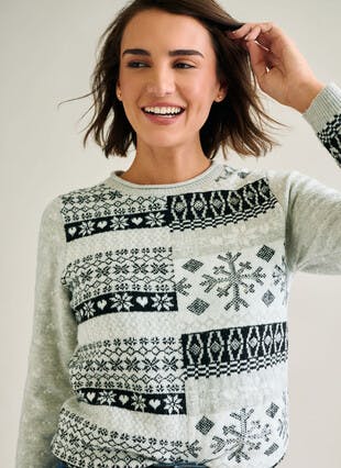 Patchwork Snowflake Jumper