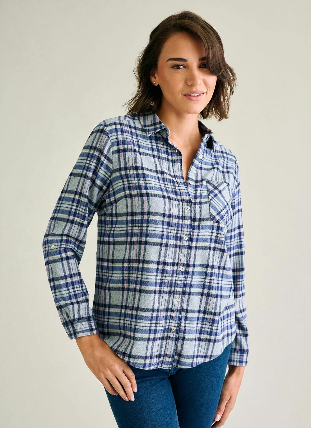 Pure Cotton Checked Shirt | EWM
