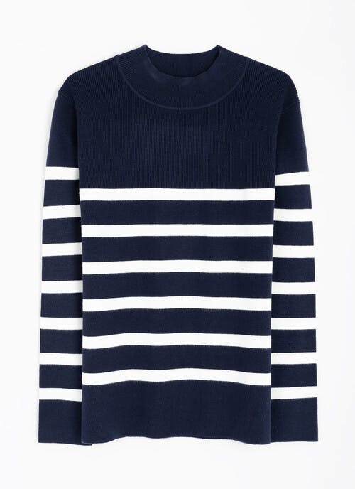 Striped Turtle Neck Jumper
