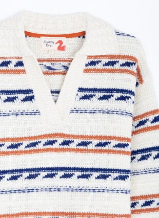 Textured Tuck Stitch Jumper