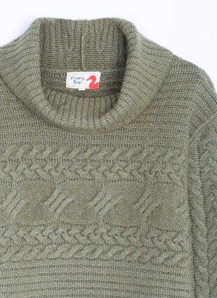 Cable Cowl Knit Jumper