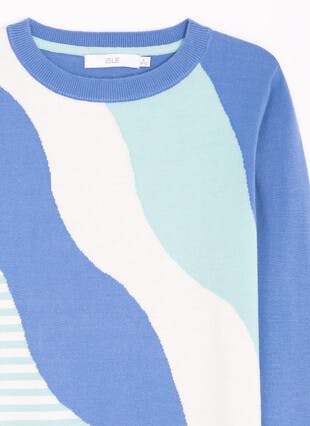 Colour Block Crew Neck Jumper