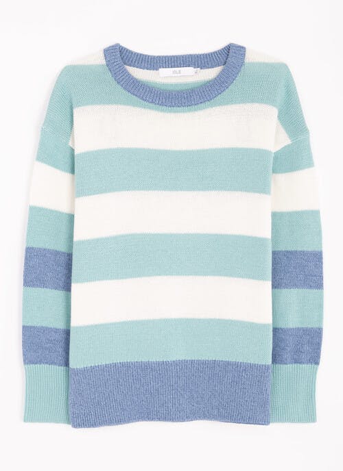 Pure Cotton Boxy Striped Jumper