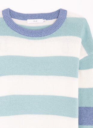 Pure Cotton Boxy Striped Jumper