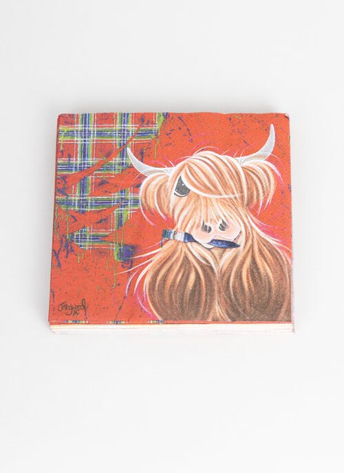 Mcmoos Tartan Paint Napkins (20) 