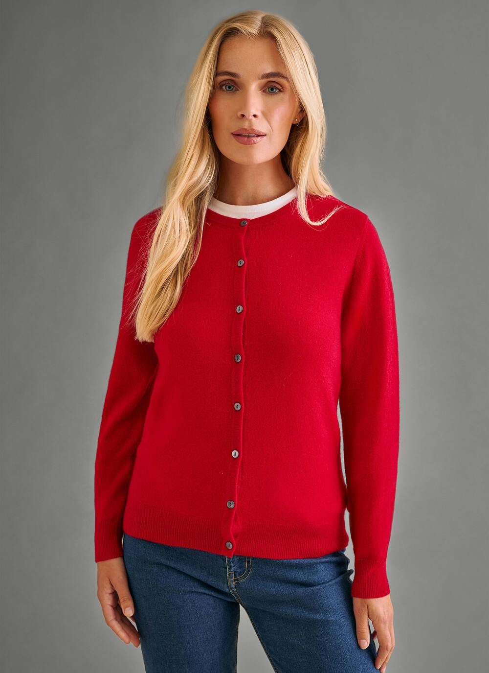 Classic Crew Neck Cardigan