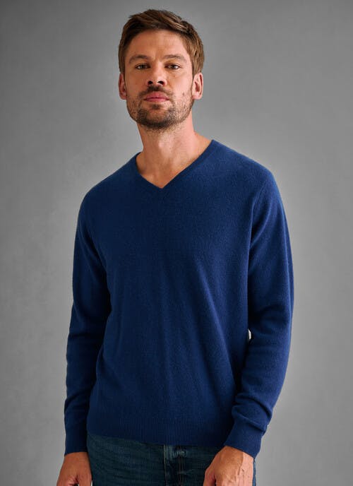 Pure Cashmere V Neck Jumper