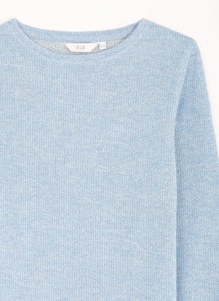 Textured Crew Neck Top