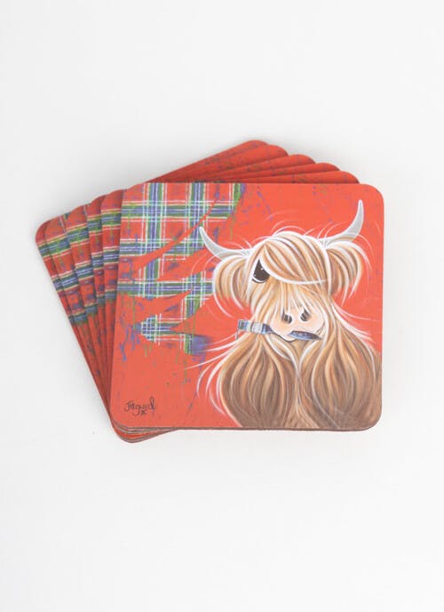Mcmoos Tartan Paint Set Of 6 Coasters