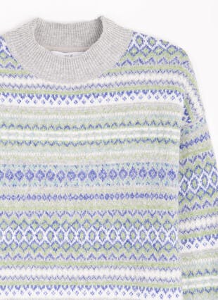 Fairisle Roll Neck Jumper