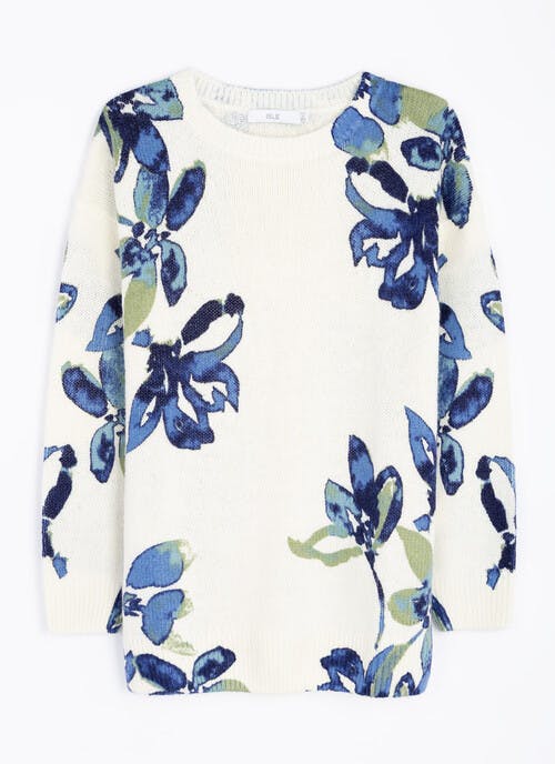 Printed Crew Neck Jumper