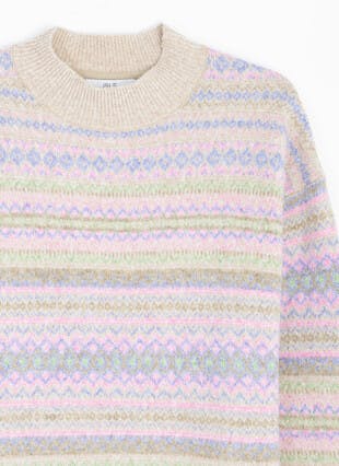 Fairisle Roll Neck Jumper