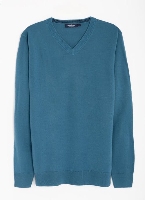 Fine Knit V Neck Jumper