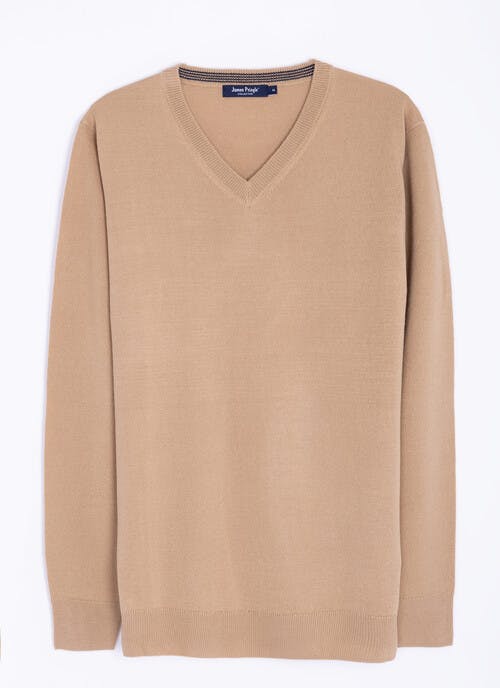 Fine Knit V Neck Jumper
