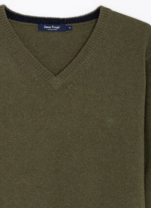 Pure Lambswool V Neck Jumper